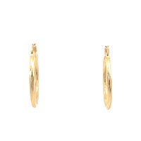 14kt Yellow Gold Twisted Hoop Earrings