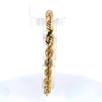 14k 7mm Rope Bracelet, 34.4g, 8.5 inch 