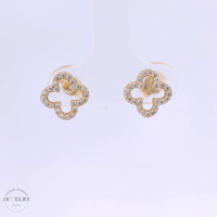 14k Clover Stud Earrings