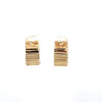 14K Yellow Gold Huggie Earrings