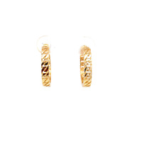 14K Yellow Gold Huggie Earrings