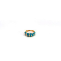 14K Yellow Gold Turquoise Ring 