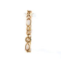 14K Yellow Gold Figaro Link 8" Bracelet