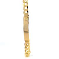 14K Yellow Gold 8.5" ID Curb Link Bracelet