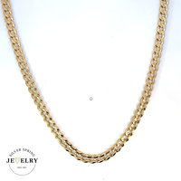 14k Yellow Gold Curb Link Chain