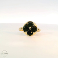 14k Yellow Gold Flower Fashion Ring