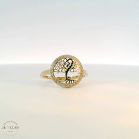 14k Yellow Gold Tree Of Life Ring