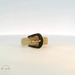 14k Yellow Gold Belt Buckle Ring