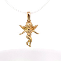 14Kt Yellow Gold Angel Pendant