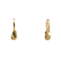 14k Yellow Gold Huggie Earring 