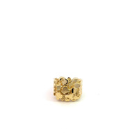 14K Yellow Gold Nugget Ring Size