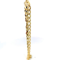 14K Yellow Gold 8.5" Curb Link Bracelet 