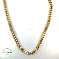 18k Yellow Gold Cuban Link Chain