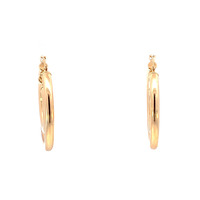 14k Double Hoop Tube Earrings