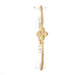 14k Cuban Link Single Flower Bracelet