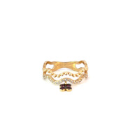 14K Yellow Gold Wavy Band Ring 