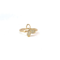 14K Yellow Gold Butterfly Ring