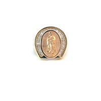 Men's 14k yellow gold, guadalupe signet ring 