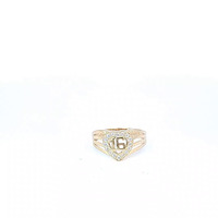  14K Yellow Gold Sweet 16 Ring