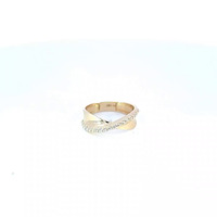 14K Yellow Gold Cz Band Ring