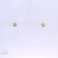 14k Stud Dome Earrings