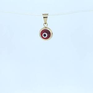 14k Red Evil Eye Charm