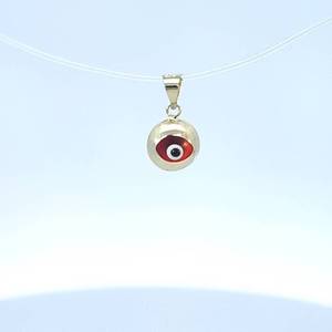 14k Red Evil Eye Charm