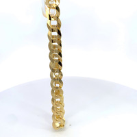 14K Yellow Gold 8.5" Curb Link Bracelet 