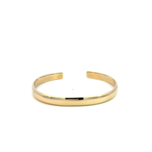  14K Yellow Gold 6.5mm Cuff Bangles 26.1gms