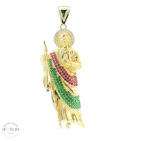  14k Large St Jude Pendant 