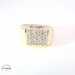14KT Men's Cluster Ring Yellow Gold Diamonds Size 9 1/4