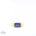 14KT Birthstone Sapphire & Diamond Yellow Gold Ring