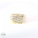 10KT Men's Cluster Ring Yellow Gold, Diamond, 5mm 