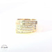 14KT Men's Cluster Ring Yellow Gold, Diamonds, 5mm