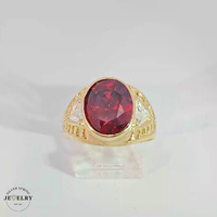 Garnet Ring 14KT Yellow Gold