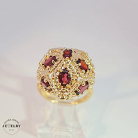 Garnet Ring 14KT Yellow Gold