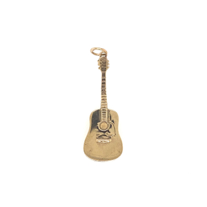 14KT Guitar Pendant Yellow Gold 11.5mm (CHAIN IS NOT INCLUDED)