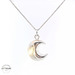 14KT Moon White Gold Pendant (CHAIN IS NOT INCLUDED)