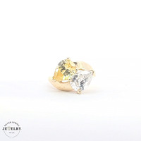 14KT Citrine Yellow Gold Ring, Size 6