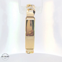 14KT Yellow Gold ID Curb Link Bracelet