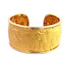 Unique 18k Yellow Elephant Cuff Bangle 