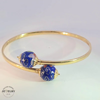 Bypass Enamel Bangle 14KT 