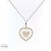 14KT Heart White Gold Pendant (CHAIN IS NOT INCLUDED)