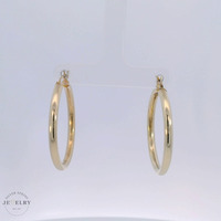 14K Yellow Gold Hoop Earrings