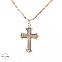 14KT Cross Pendant Yellow Gold 5MM (CHAIN IS NOT INCLUDED)