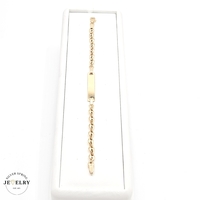 14KT Baby ID Gucci Bracelet Yellow Gold, 6 Inches
