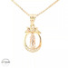 14KT Lady of Guadalupe, Two Tone, 14mm (CHAIN IS NOT INCLUDED)