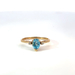 10k Blue Topaz Gemstone Ring 