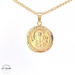 14KT Lady of Guadalupe & Jesus Face Pendant, Two Sided (CHAIN IS NOT INCLUDED) 