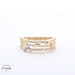 14KT Dolphin Ring Tricolor Size 7.5
